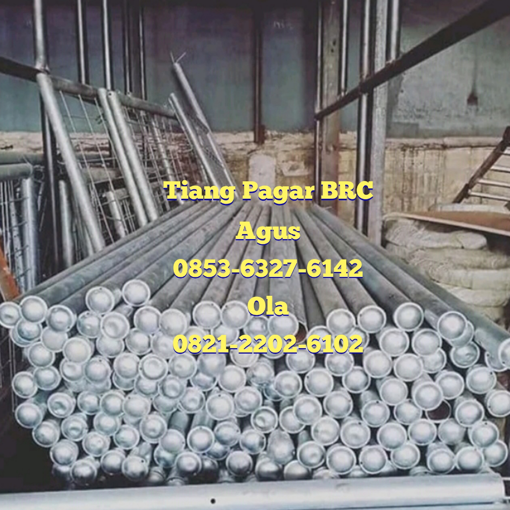 Tiang Pagar Brc Tinggi 120 cm Hot Dip Galvanis