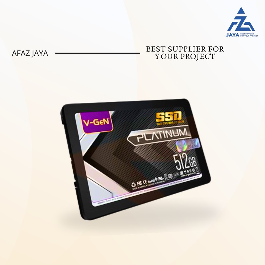 V GEN KARTU SSD CARD V-GEN 512GB SATA III SSD CARD LAPTOP KOMPUTER