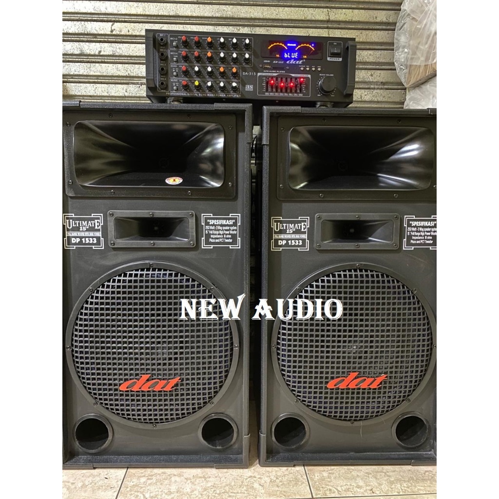 PAKET SPEAKER PASSIVE SPIKER PASIF PASIP DAT DP 1533 DP1533 ULTIMATE 15 INCH wajib packing kayu
