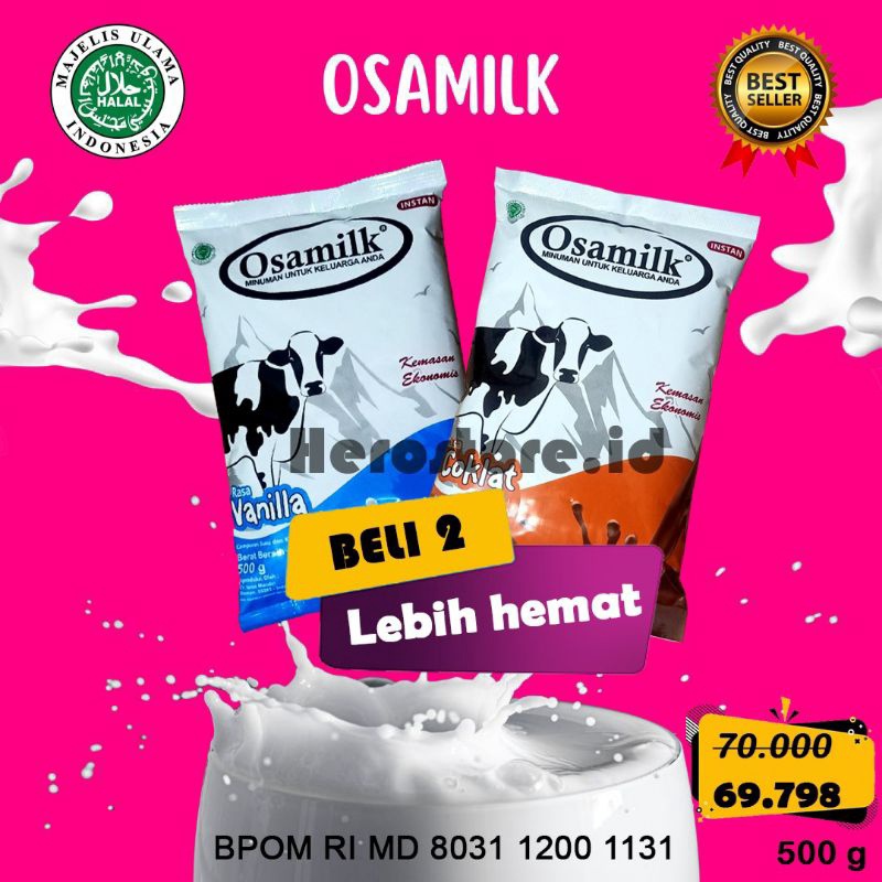 

Bisa COD SUSU OSAMILK ORIGINAL 1 Penggemuk Badan Penambah Nafsu Makan 5 g murah