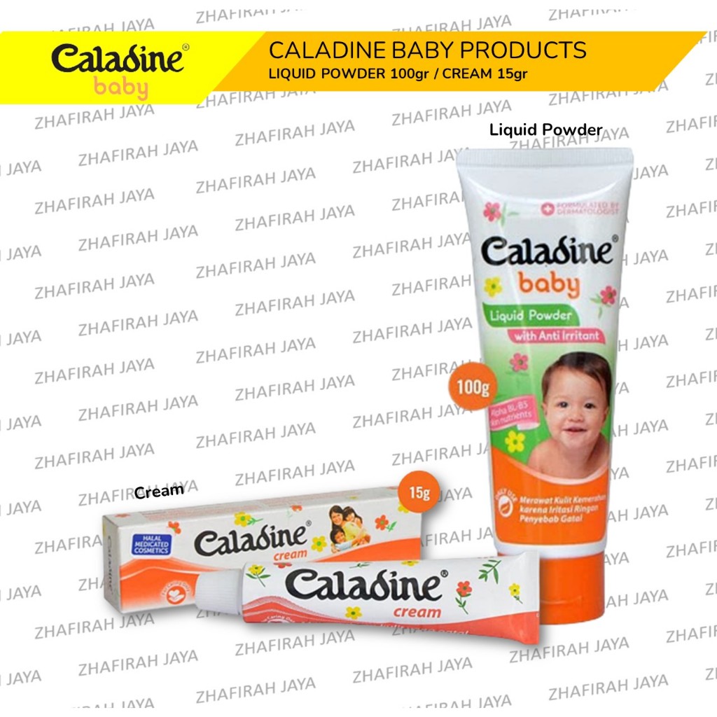 Caladine  Cream 15gr Krim Caladine Untuk Kulit Gatal Alergi Digigit Nyamuk serta Biang Keringat / Bedak Cair CALADINE untuk Kulit Bayi Merah Alergi dan Biang keringat