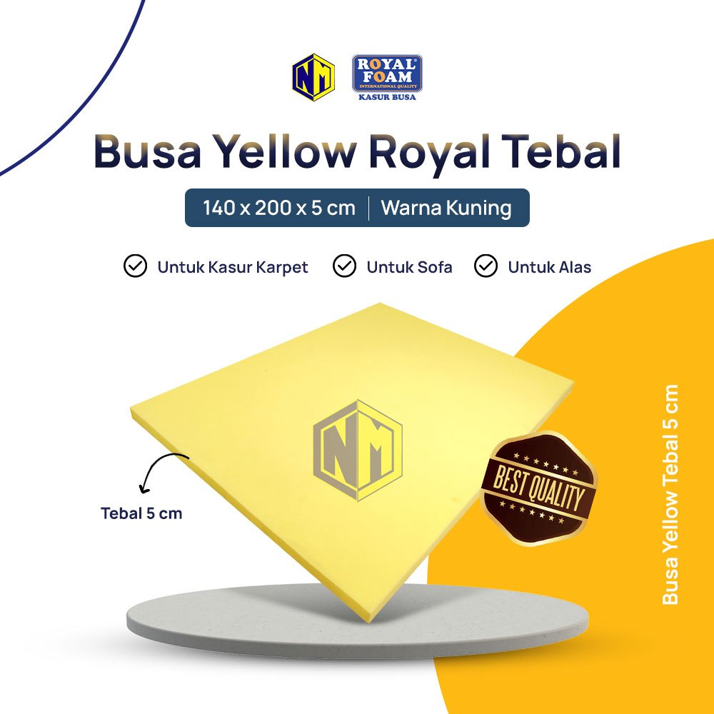 Busa Lembaran Super Yellow Tebal 5 cm