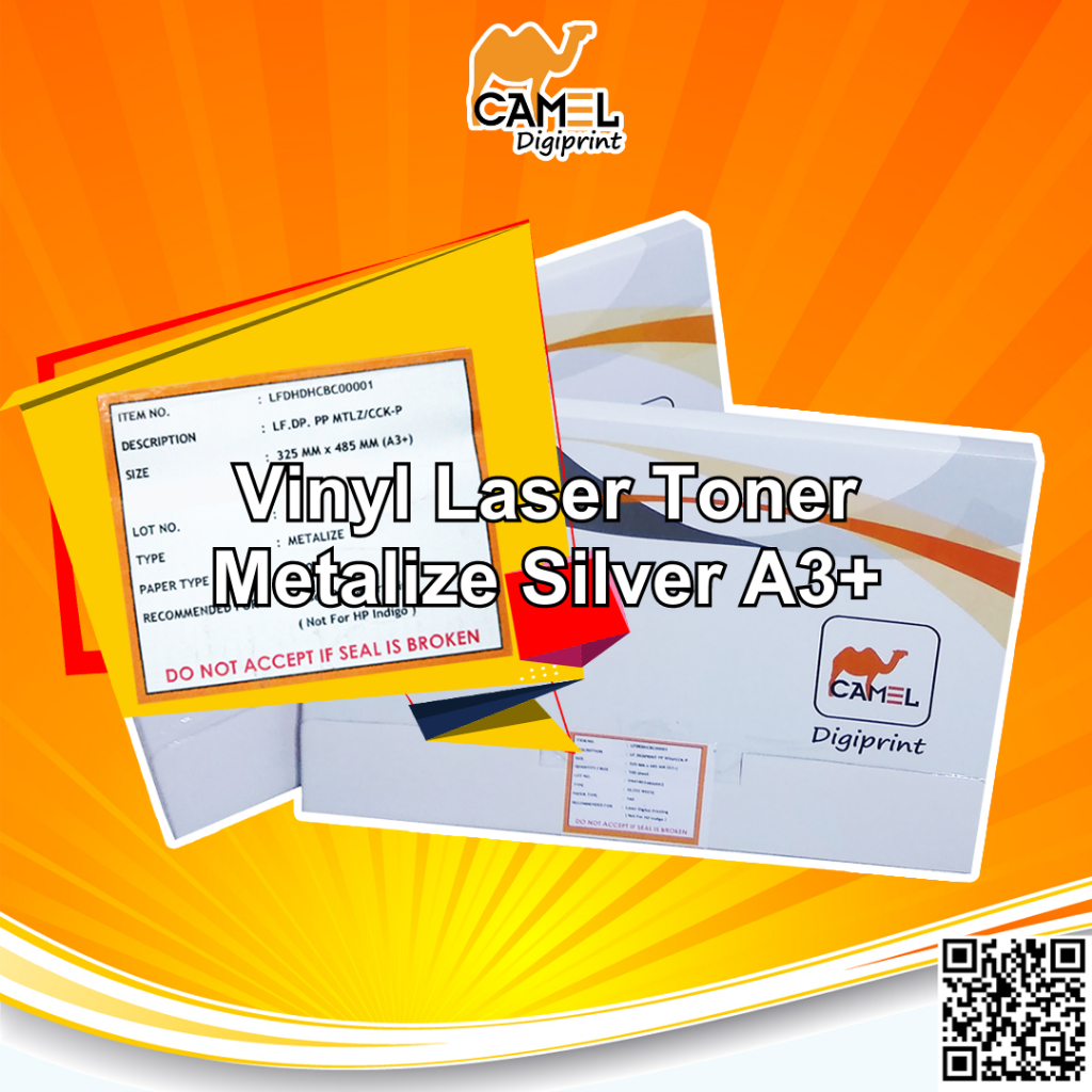 

Camel Digiprint Stiker Vinyl Laser A3+ Silver Gold Sticker Digital Print Laser - INSTANT/SAMEDAY