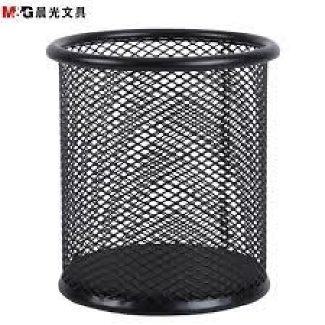 

M&G Pen Holder Metal Round 84*100mm Tempat Pensil Meja Bundar - Hitam