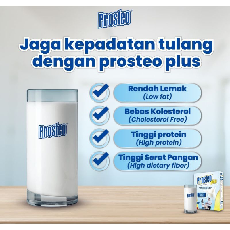 Prosteo Plus 300Gram Cokelat/Vanila (Susu Tinggi Kalsium) Tbk