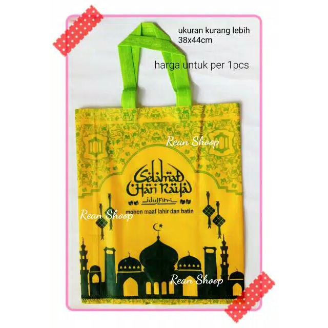 

tas tenteng / tas souvenir / tas bingkisan lebaran idul fitri BESAR / goody bag lebaran idul fitri