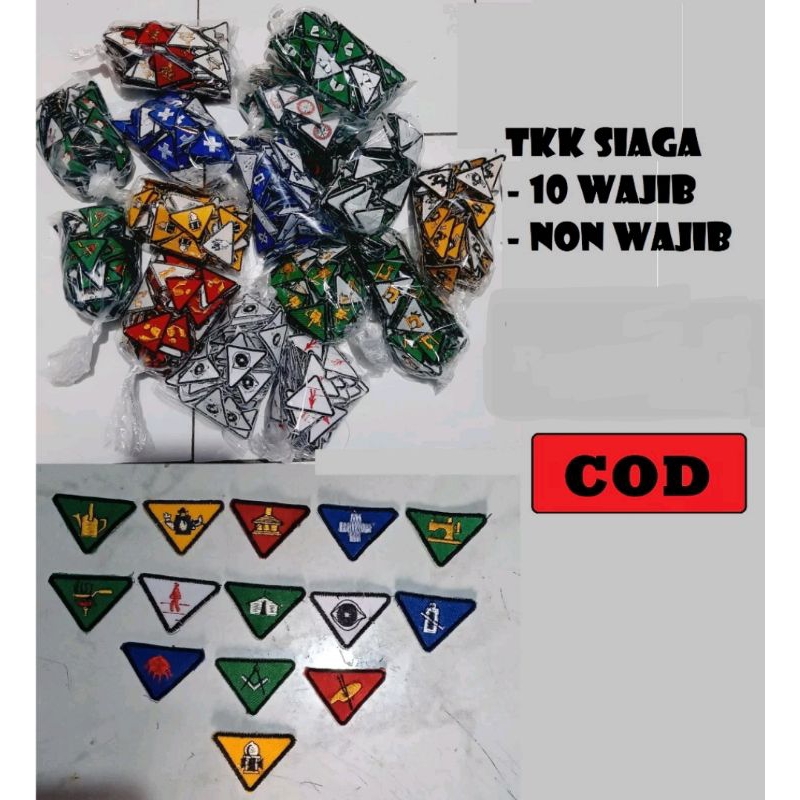 Tkk Siaga Wajib Tkk Siaga Non Wajib Bordir Satuan