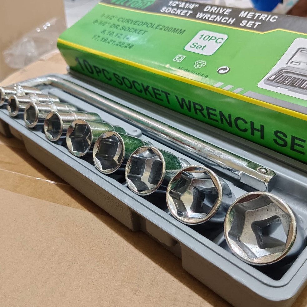 ART O13E Kunci Shock Sok Set 1Pcs 12 6 PT Ukuran 8  24Mm VICTORY  Kunci Socket Wrench Set 1 Pcs COD 