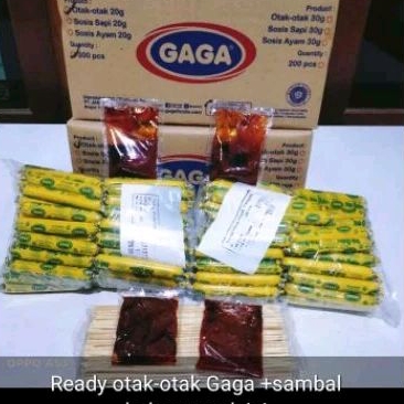 

Otak otak Gaga + sambal + tusuk isi 50