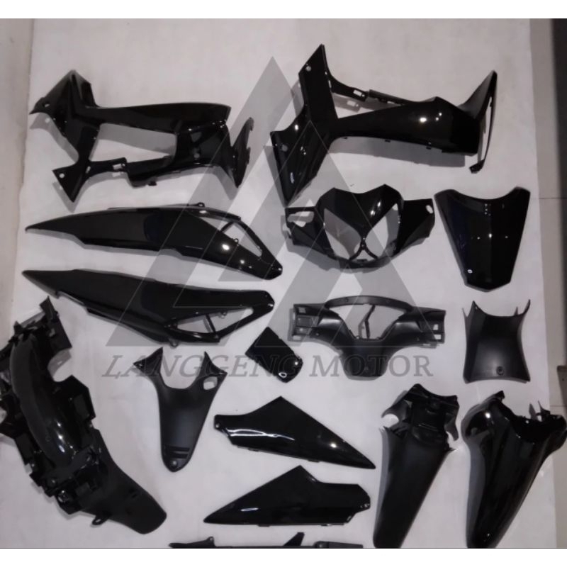 Full body set supra x 125 hitam batman Komplit set body supra x 125 hitam batman2007-2013 original w