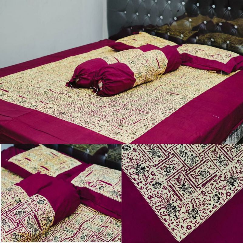 Sprei Batik Pekalongan Ukuran 180x200 Motif Batik Cap Pekalongan