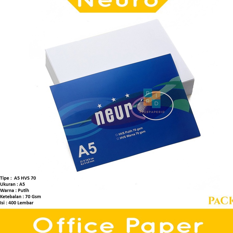 

NEURO Kertas Hvs Ukuran A5 Putih Pack