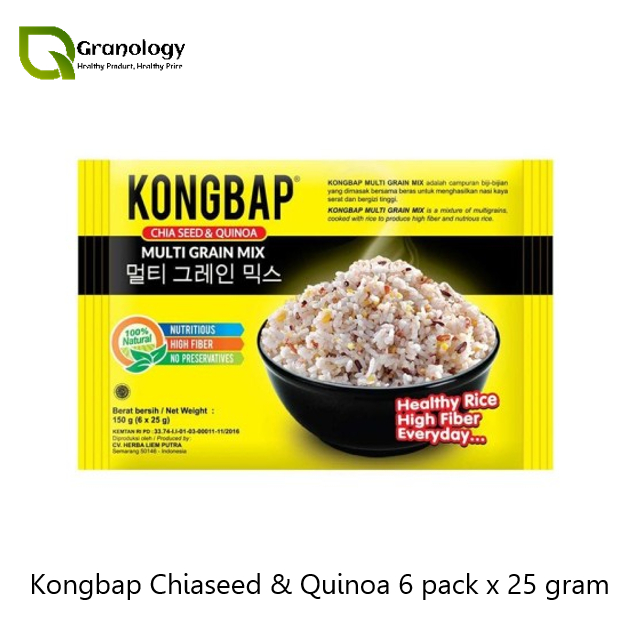 

Kongbap Multi Grain Mix Chiaseed & Quinoa 150 gram