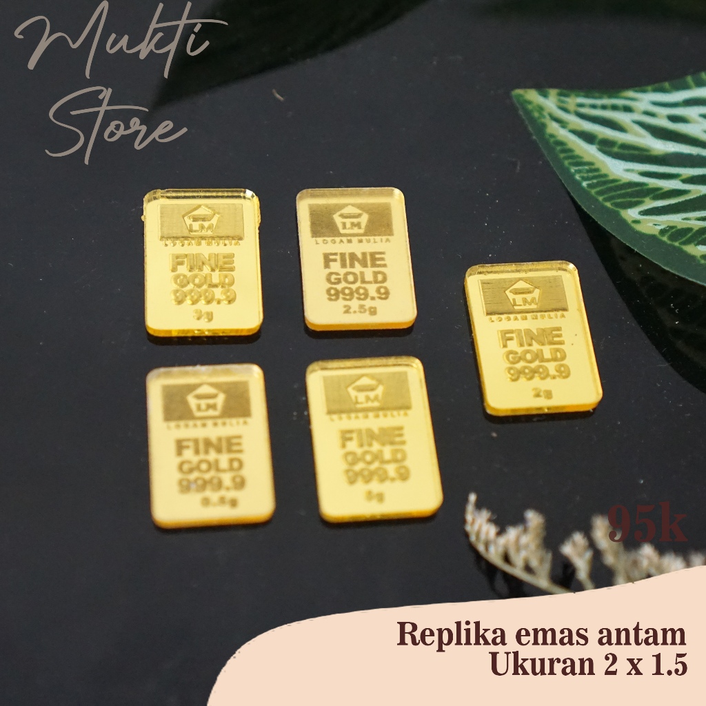 REPLIKA EMAS LM ANTAM / LOGAM MULIA  UNTUK MAHAR CUSTOM TULISAN GRAM HARGA SAMA AJA 4500/PCS