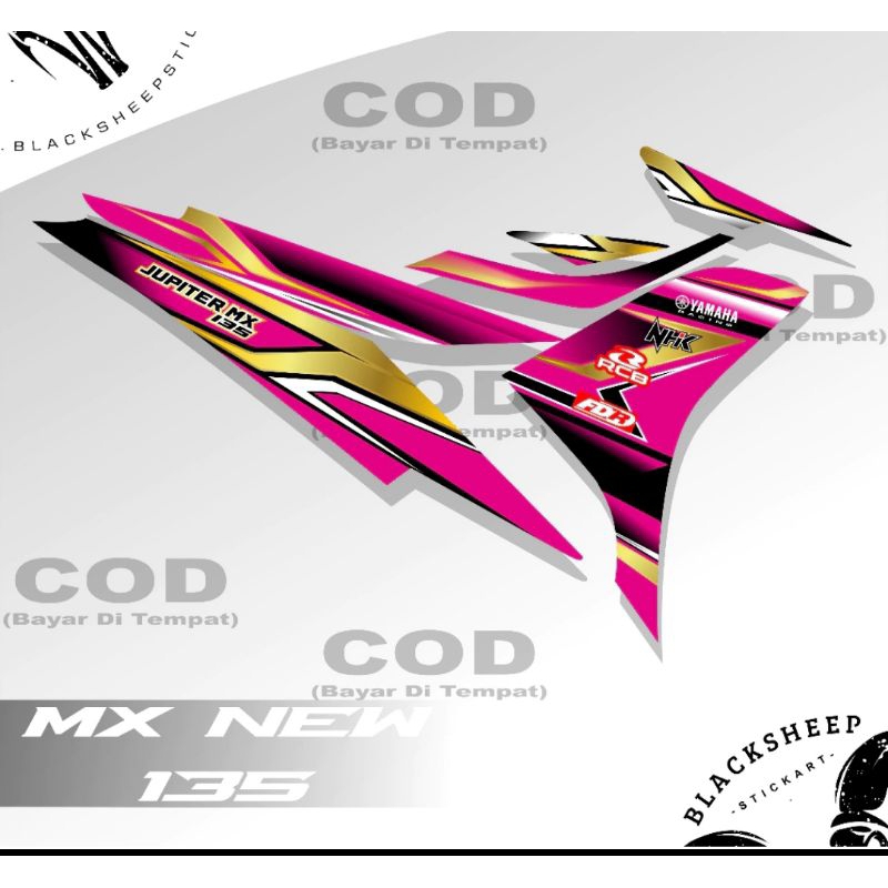 Striping Jupiter Mx 135 New Stiker Jupiter Mx 135 New Lis Body Motor