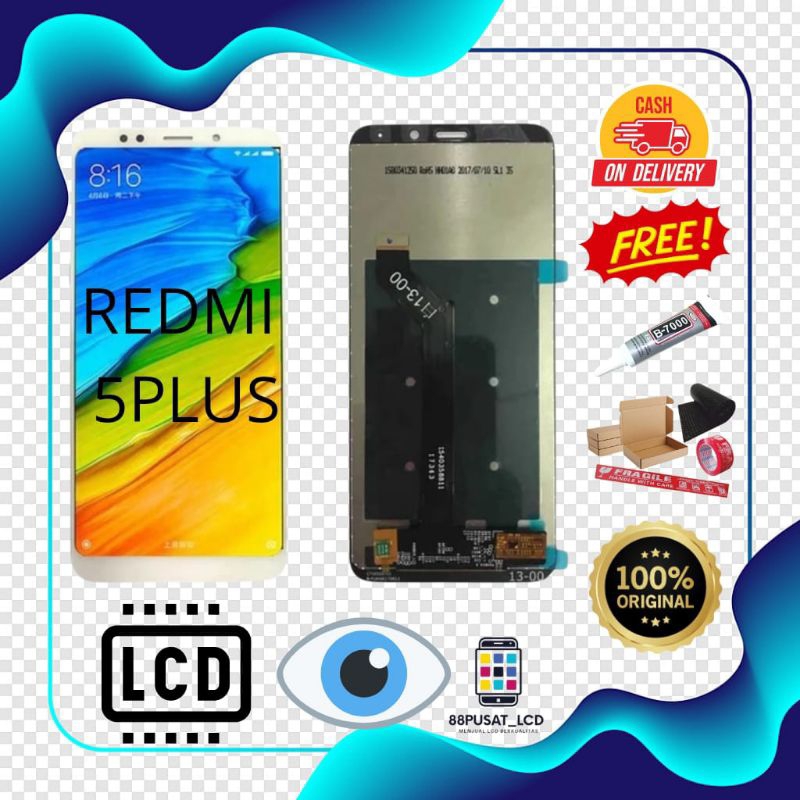 LCD FULLSET XIAOMI REDMI 5 PLUS / 5+ ORIGINAL TOUCHSCREEN LCD