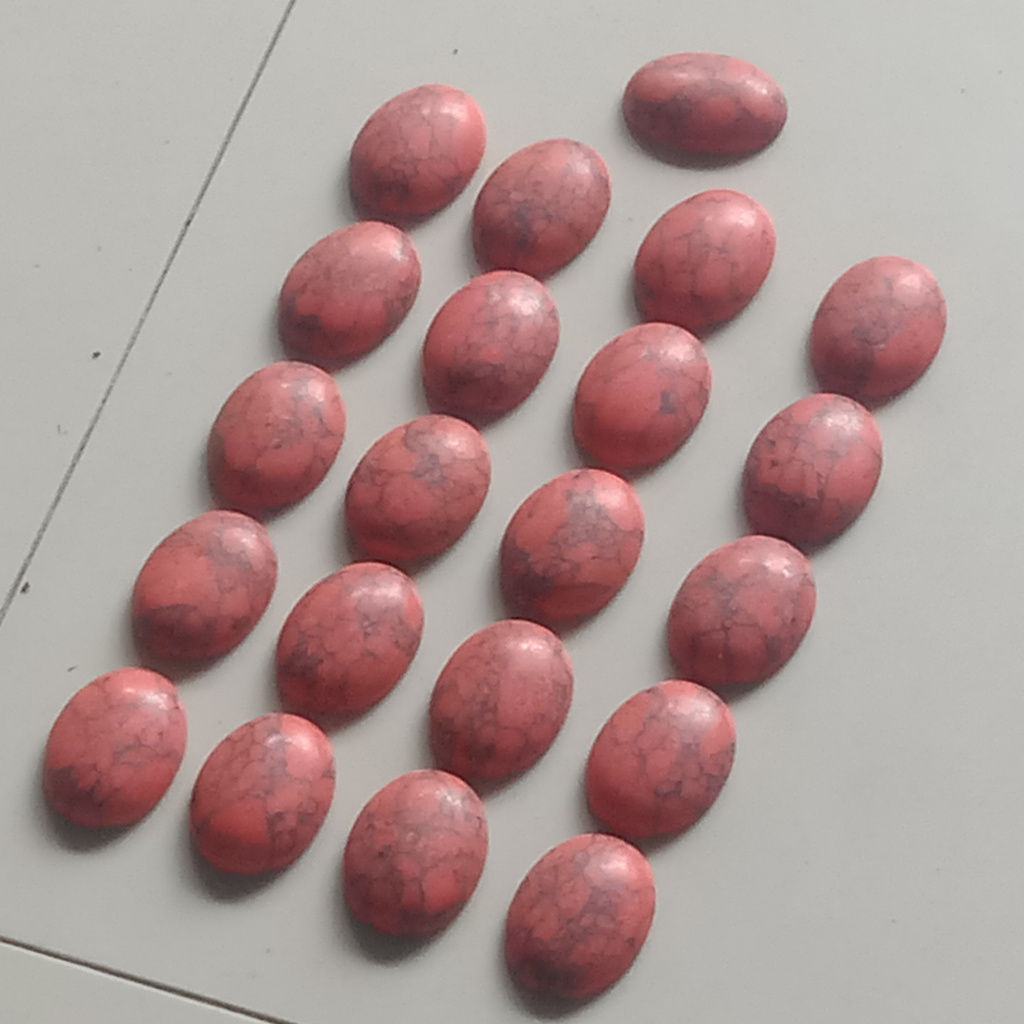 Batu Akik Pirus Merah Motif Petir Hitam Madura NTD