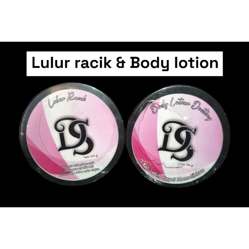 Cod Sepaket lulur dan body lotion DS putih dalam seminggu