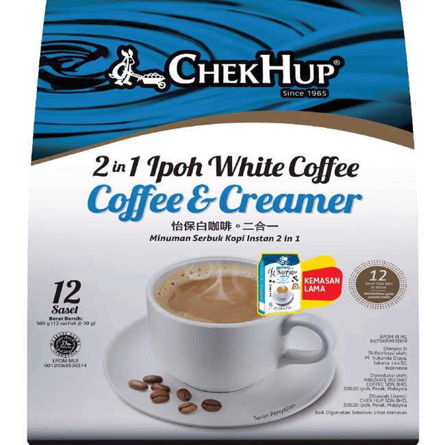 

XG34448 ChekHup IPOH White Coffee 2in1 PROMO ed Maret 225 HALAL MUI