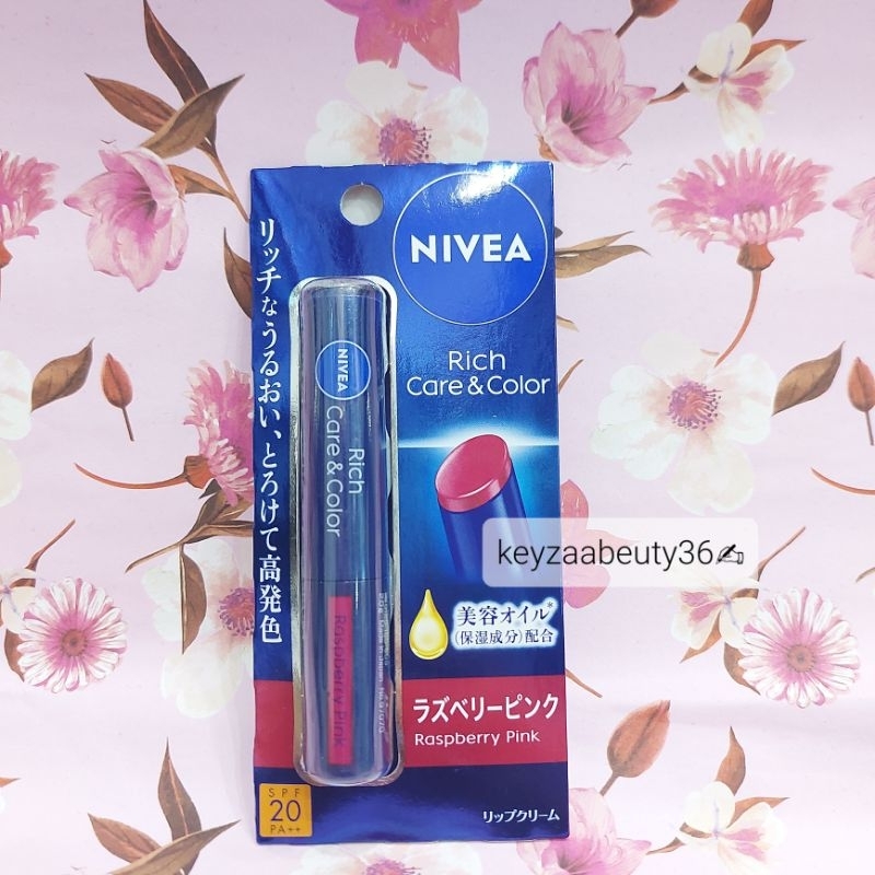 NIVEA Lipbalm Rich Care & Color spf20 rasberry 2gr