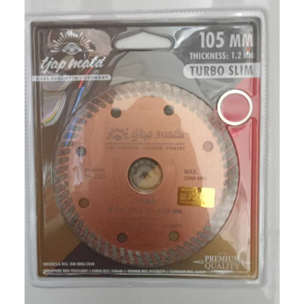 TJAP MATA Diamond Wheel Potong Granit Marmer Keramik Tjap Mata Turbo Slim, Cap Mata Pisau Granit, Pi