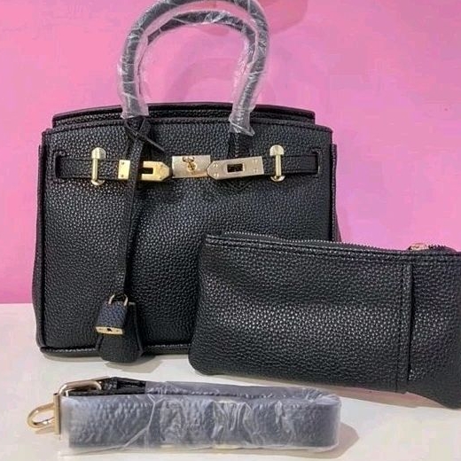 PROMO RealPict TAS Wanita ADRIANA MEGAN Size 30cm Kulit Jeruk (Free Pouch Dompet) ORI