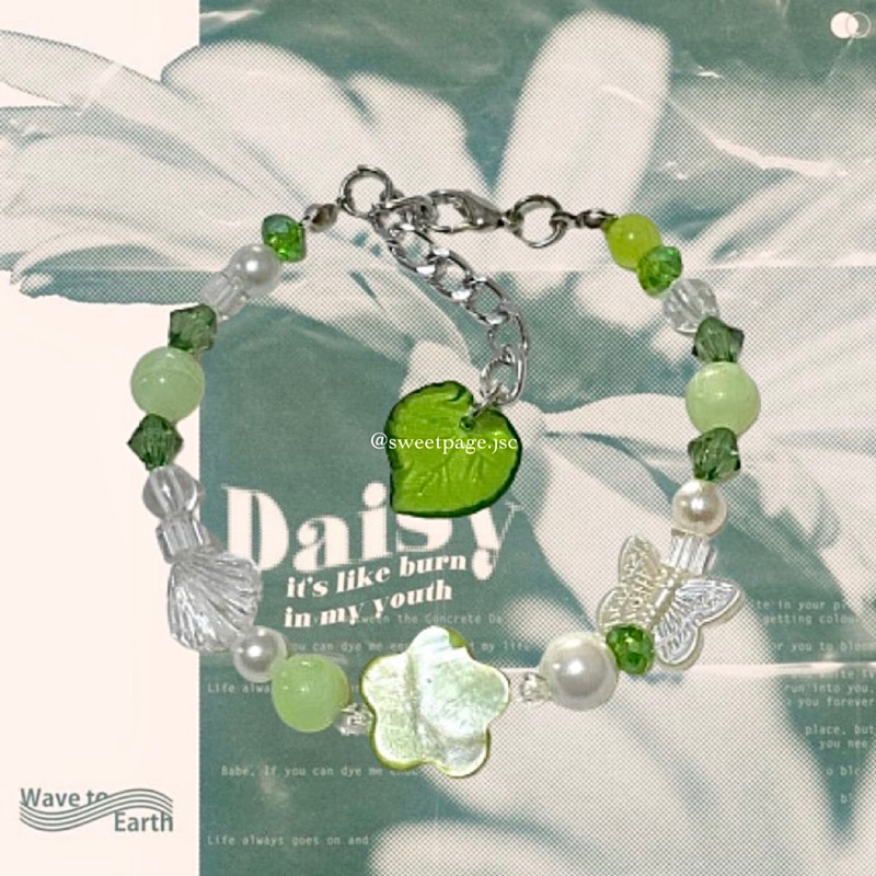 wave to earth - daisy. beads bracelet | gelang manik wave to earth