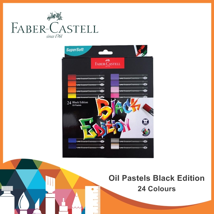 

Faber Castell Black Edition Oil Pastel set- 24 / Oil Pastel / Crayon / Faber Castell / Crayon Warna