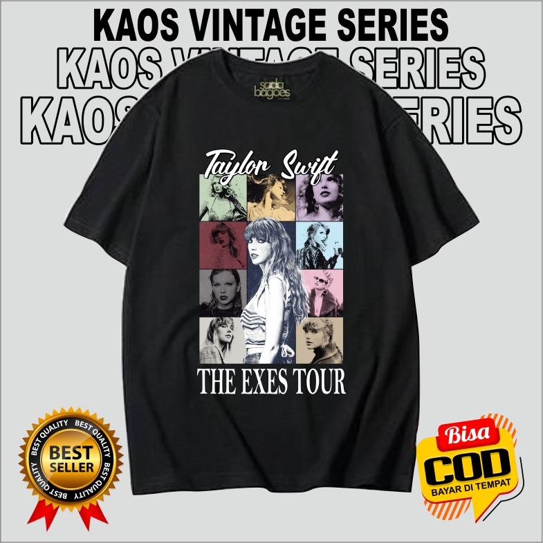 SDBGCSTM Kaos Baju Band Taylor Swift The Exes Tour - Kaoc Vintage Taylor Swift