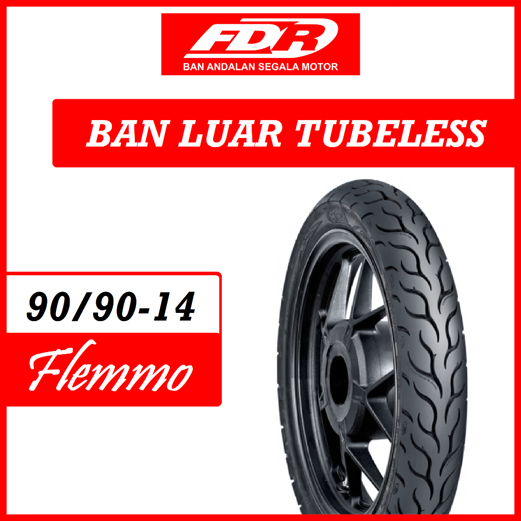 Ban Tubeless 90/90-14 Flemmo FDR