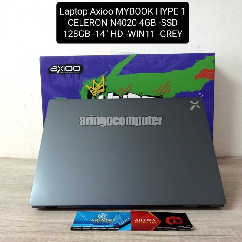 Laptop Axioo MYBOOK HYPE 1 CELERON N4020 4GB -SSD 128GB -14" HD -WIN11 -GREY