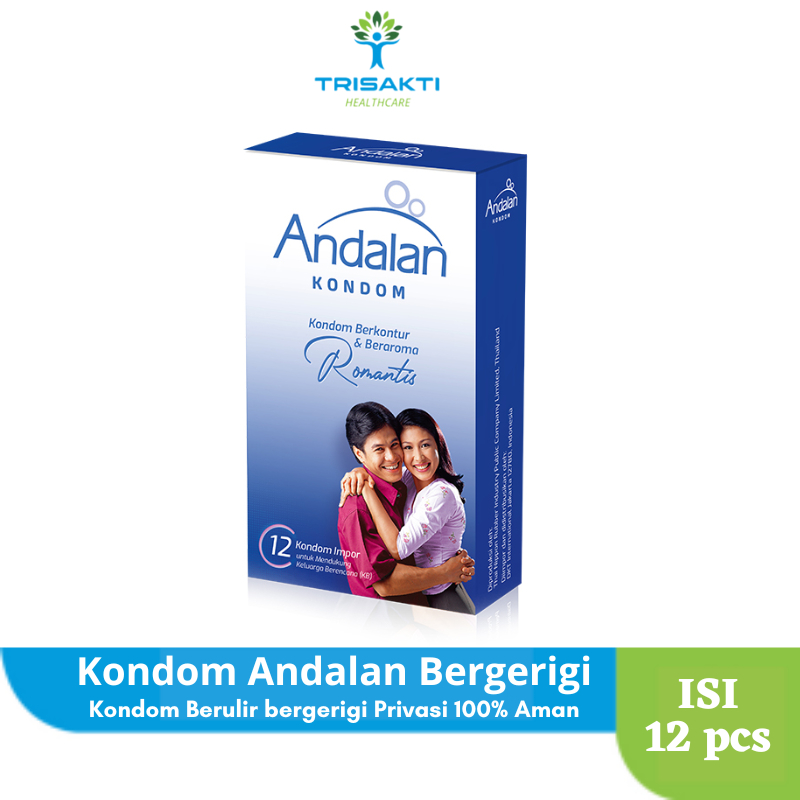 Kondom andalan Isi 12 pcs Bertekstur Bergerigi Berulir Beraroma Original