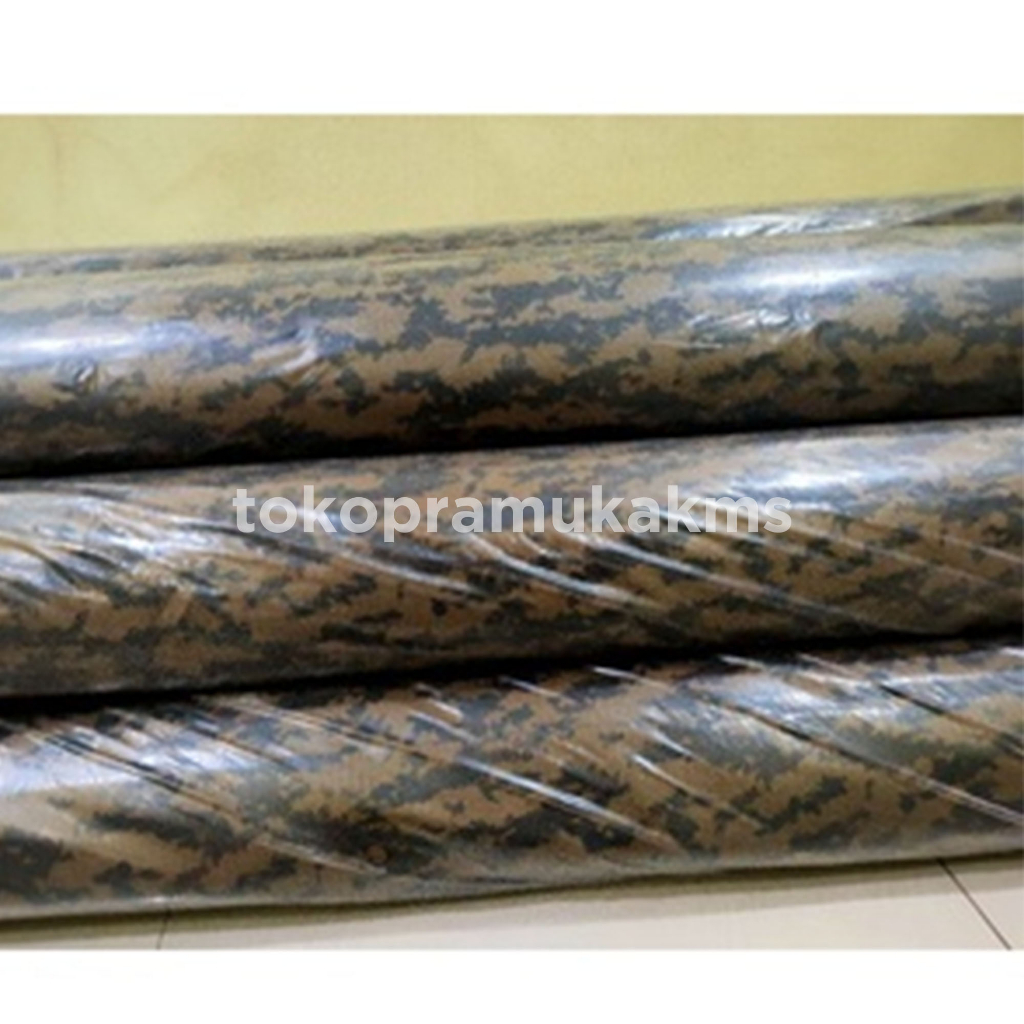 Bahan Kain Loreng Pramuka Tebal