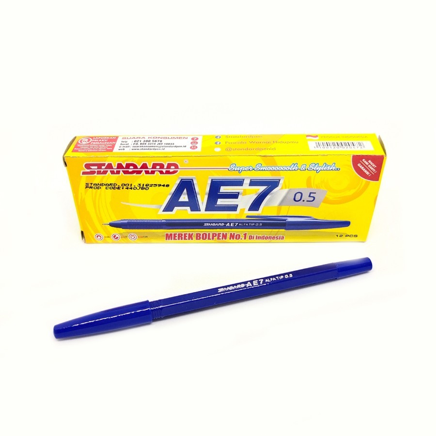 

BOLPOIN / BALLPOINT / PULPEN / PEN STANDARD AE7 BIRU