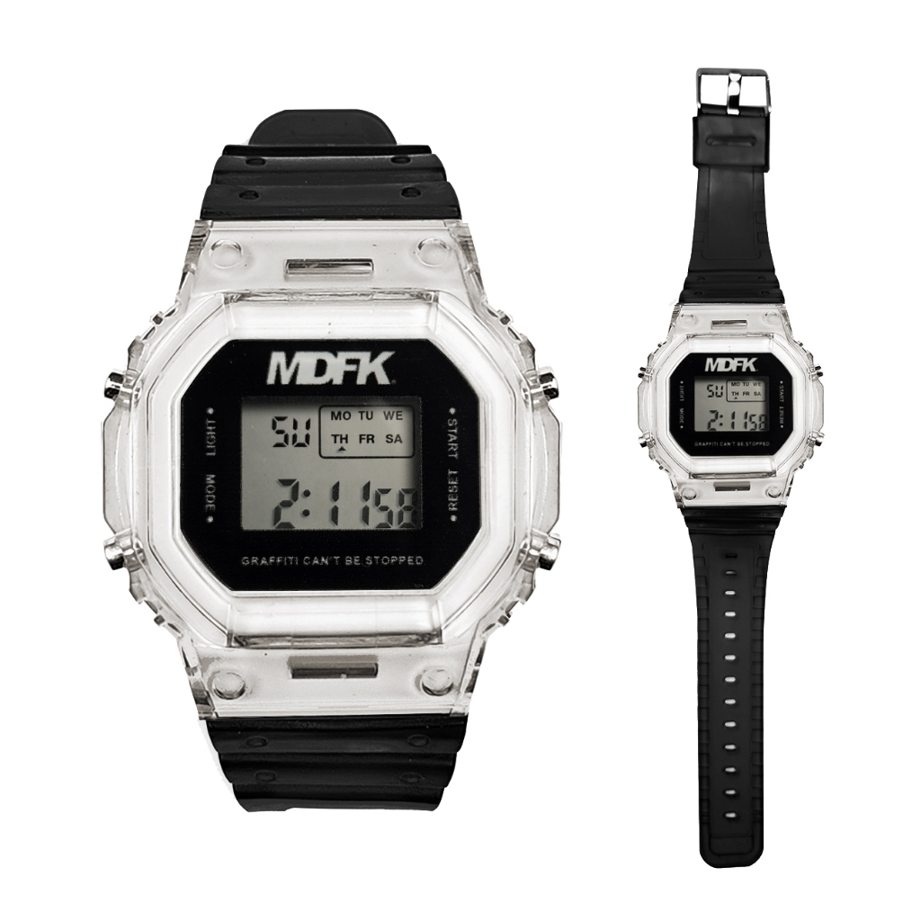 MDFK BLACK AND WHITE BASIC WATCH | JAM TANGAN BASIC MDFK