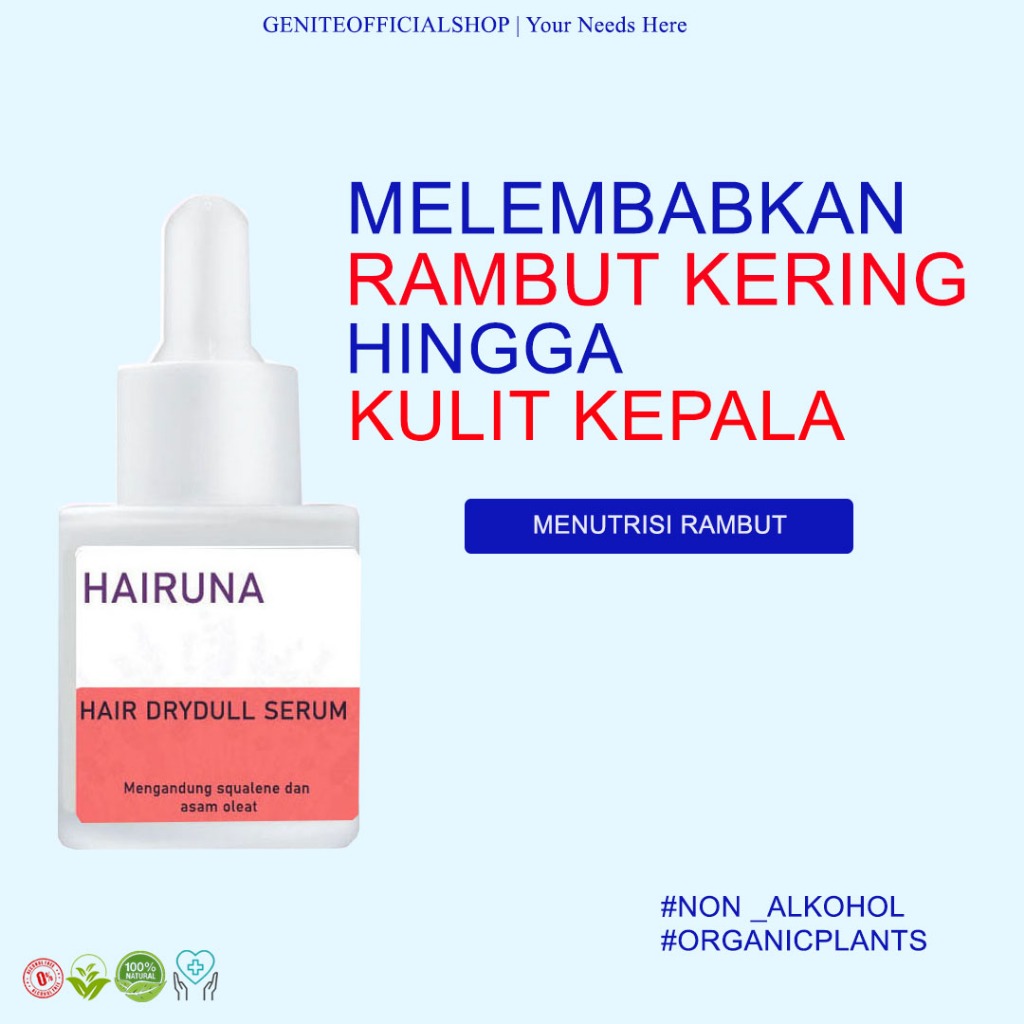 Serum rambut kering dan mengembang Vitamin Rambut Kering Hair Serum Rambut Kering Hairuna