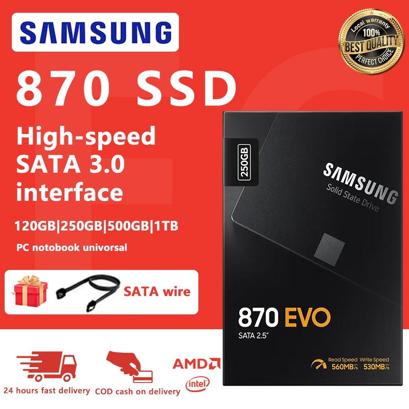 Samsung SSD 870 Evo 120GB 250GB 500GB 1TB solid state drive 2.5 inch SATA3 for laptop and desktop