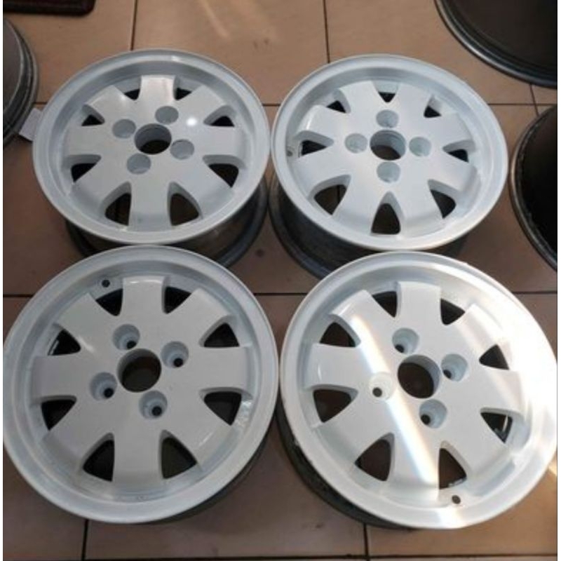 Velg Original ENKEI Route Ring 13. Made in Japan. Lebar 5.5. Et 38. 4x100. Wuling EV, Karimun, Starl