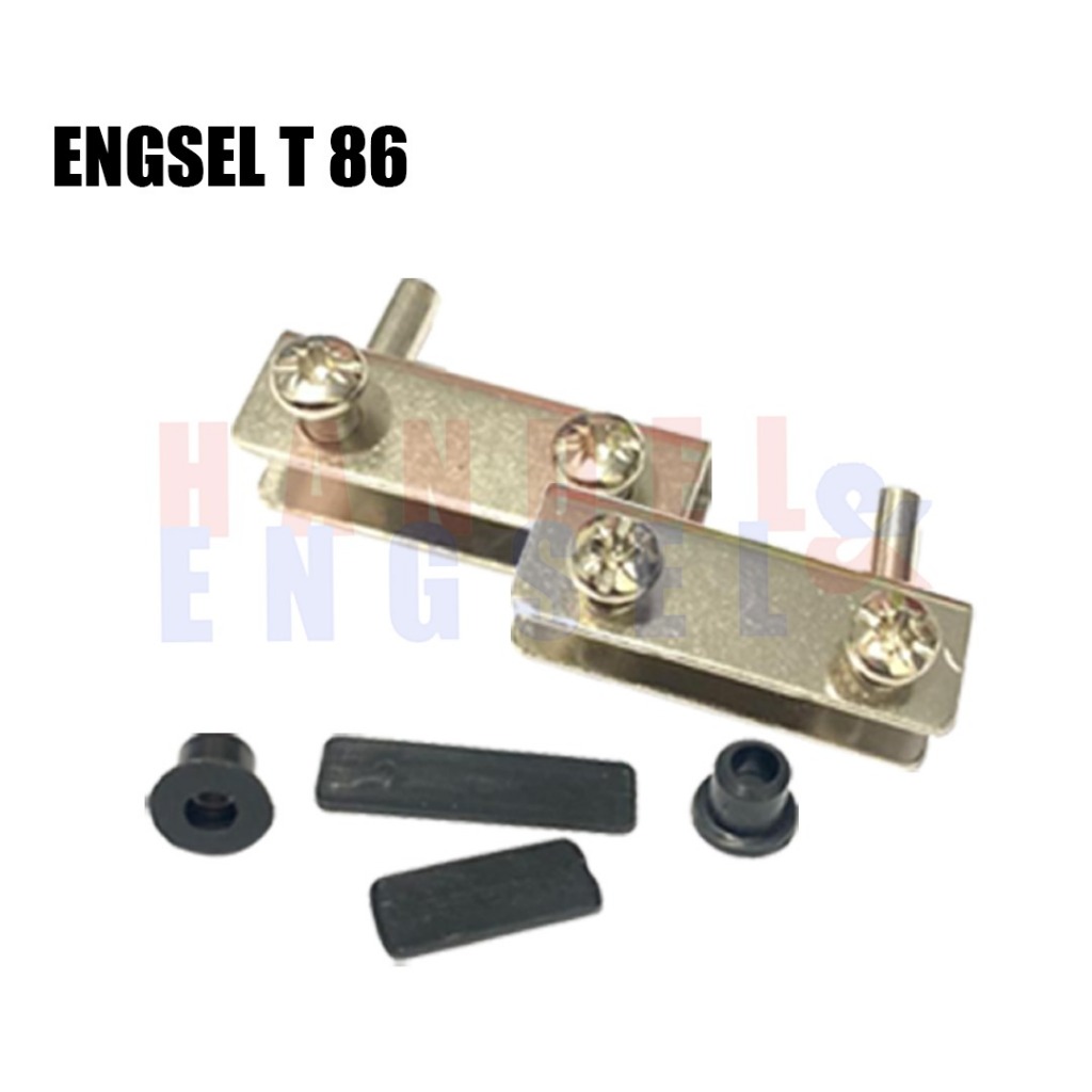 Engsel Jepit Kaca Besi Chrome T86 Engsel Pivot Jepit kaca 10 mm