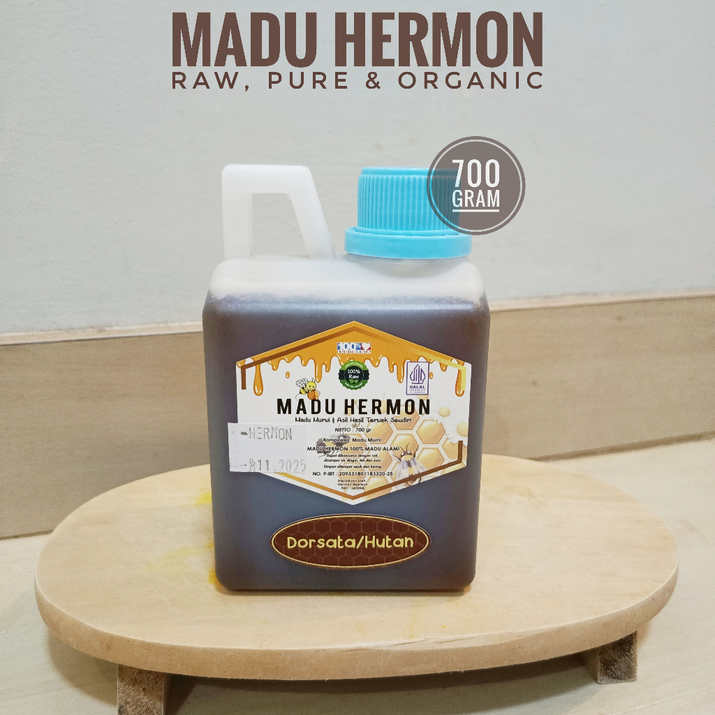 

Madu Hermon - 5 Varian Madu Raw, Murni dan Organik 700gr (Sertifikat PIRT)