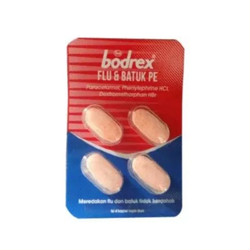 

BODREX FLU & BATUK (1 STRIP 4 PCS)