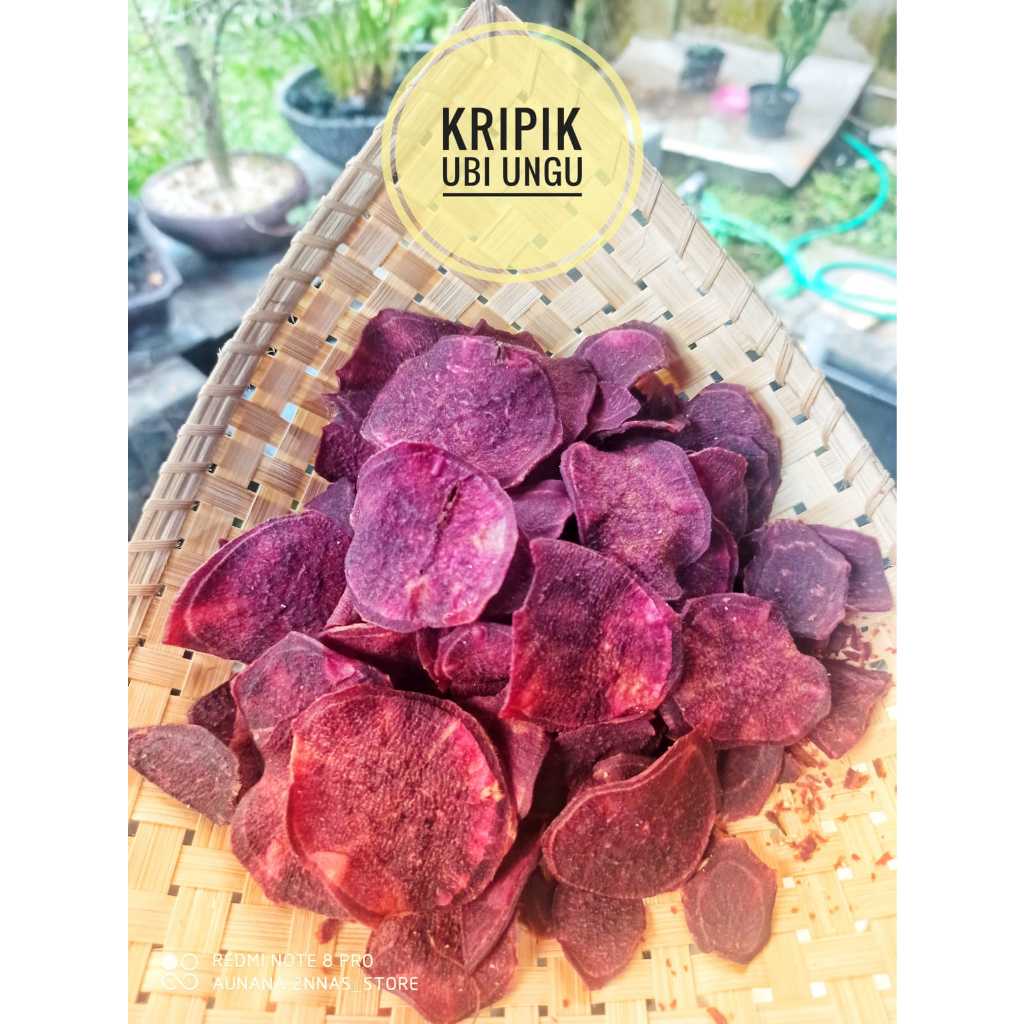 

KRIPIK UBI UNGU / KRIPIK UBI UNGU KRIUK / KRIPIK UBI UNGU KEMASAN 1KG