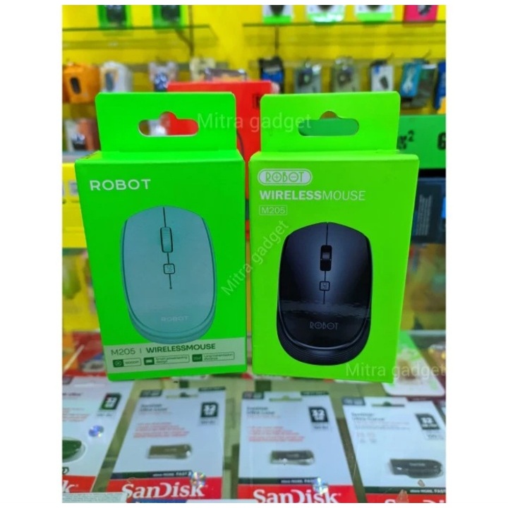 ROBOT Mouse Wireless Mouse Optical USB - Garansi Resmi - Original
