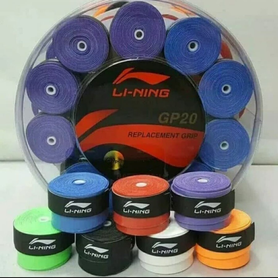 GRIP BULAT BADMINTON LINING/ PEGANGAN RAKET LINING GP20 GP 20 ORIGINAL  MURAH