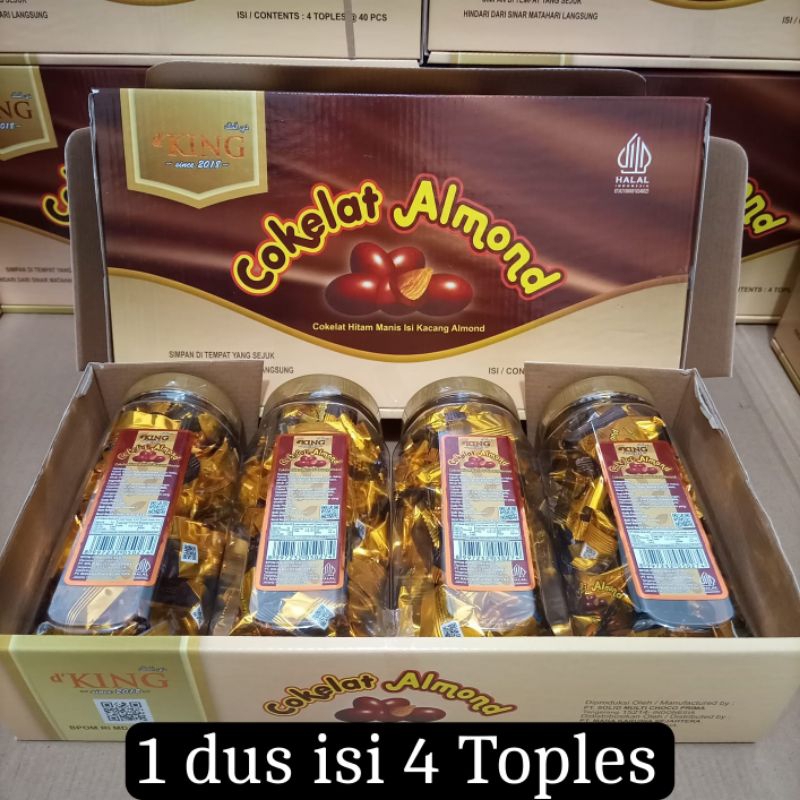 

( 1 dus) Coklat almond d'KING