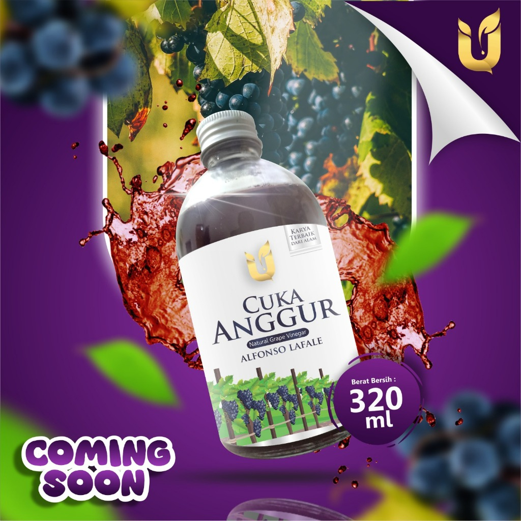 

1 Botol CUKA ANGGUR 320ml Natural Grape Vinegar Lafonso Lavalle