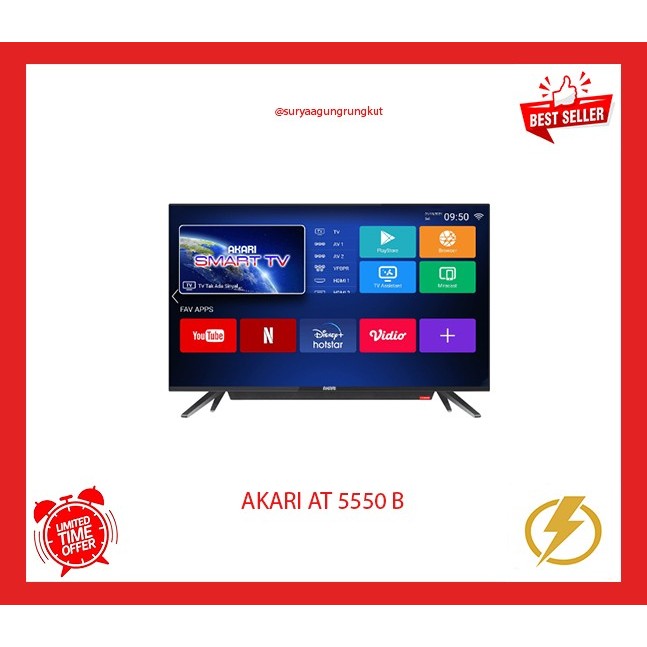 LED TV SMART ANDROID AKARI 50 INCH AT - 5550 B