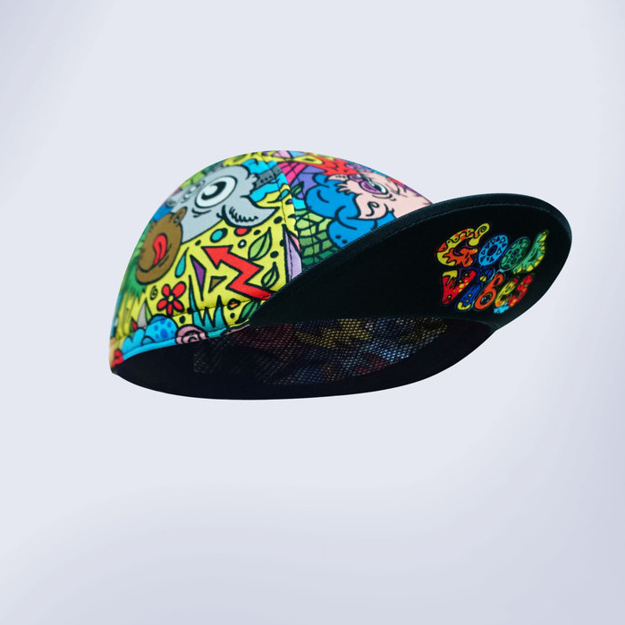 Trijee Topi Sepeda/Cycling Cap Vibes - Black Green
