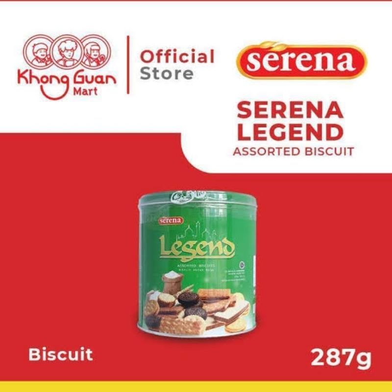 

serena legend assorted biscuit 287 gr / Biskuit Kaleng Serena Legend