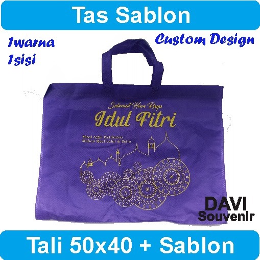

Goodie Bag Sablon Custom / Tas Spunbond Sablon (50x40) FLAT